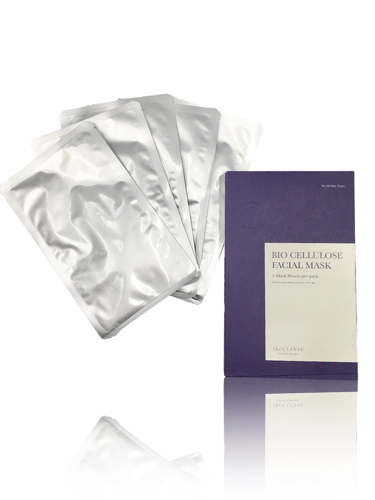 the CLINIC Bio Cellulose Facial Mask (5 Mask Sheets per Pack)